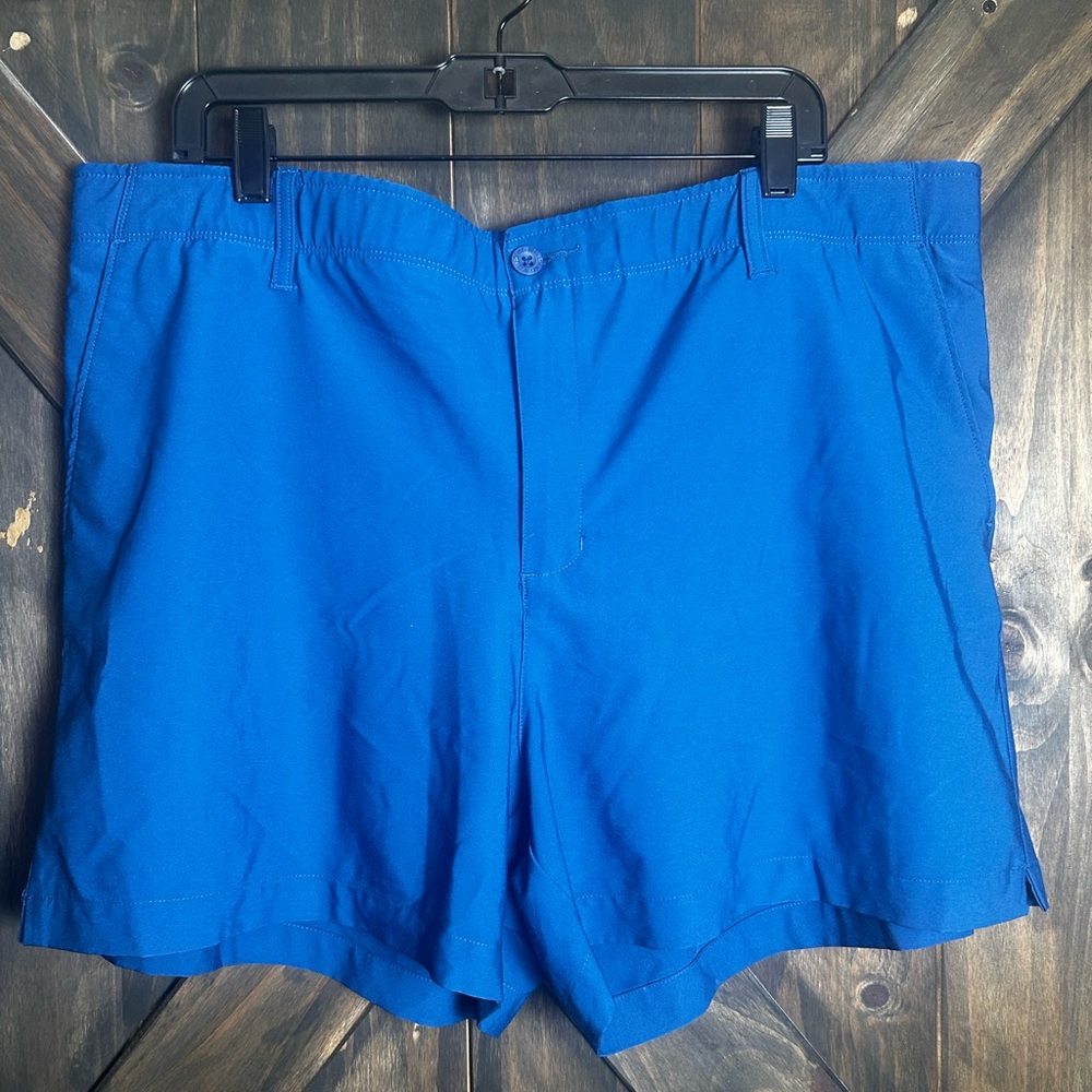 Reel Legends Shorts Blue Chino Fishing Outdoors Pockets Soft Womens Sz 18W
